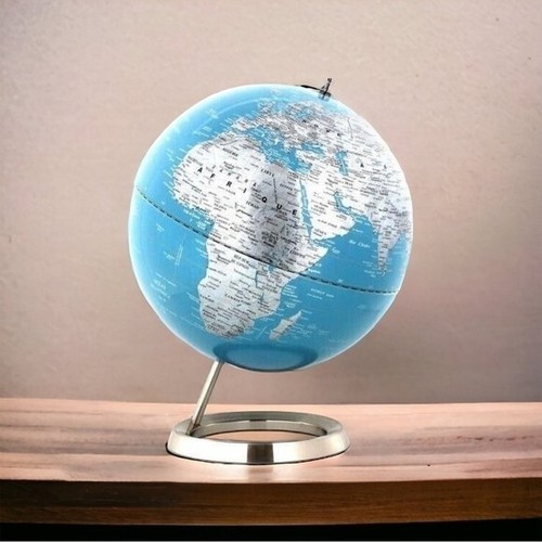 Modern world globe chrome - globe, base