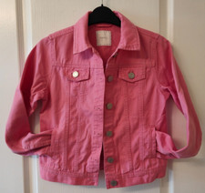 next - Girls Pink Denim Jacket - Age 11 - Excellent Con