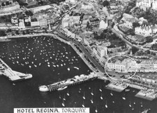 Vintage Photo Postcard Hotel Regina Torquay Devon Ariel View