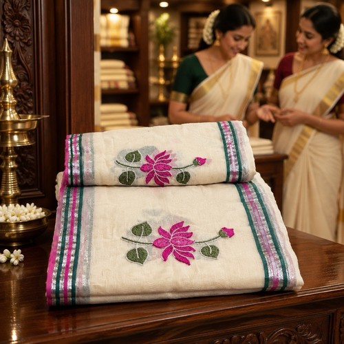 Mull cotton saree - cotton,