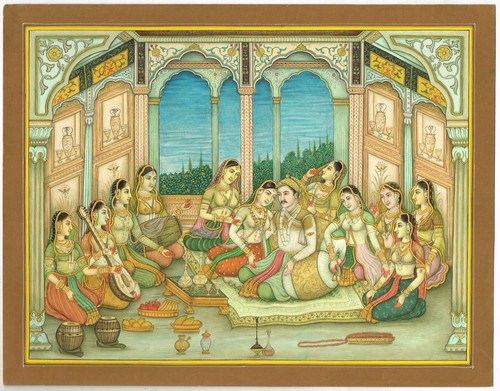 Mughal miniature painting - mughal,