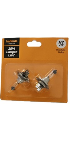 Halfords car headlight bulb - 2x,