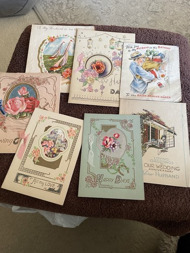 Vintage greetings cards - x,