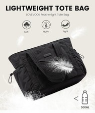 Large Puffer Tote Bag Zipped