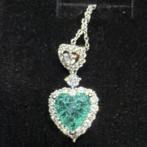 Silver tone heart - silver-tone,