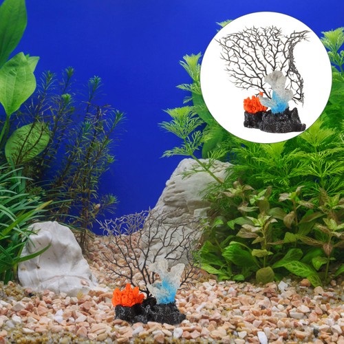 Sophisticated black resin fish - black,