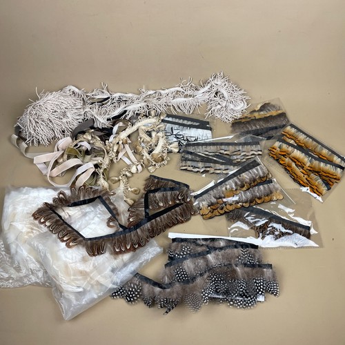Feather trim tassel lot - trim,