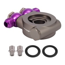 Oil Filter Relocation Adapter M20x1.5 3/4-16 Thermostat Control AN10 Port