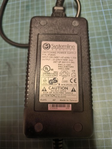 Systemline psm45 power supply - systemline,