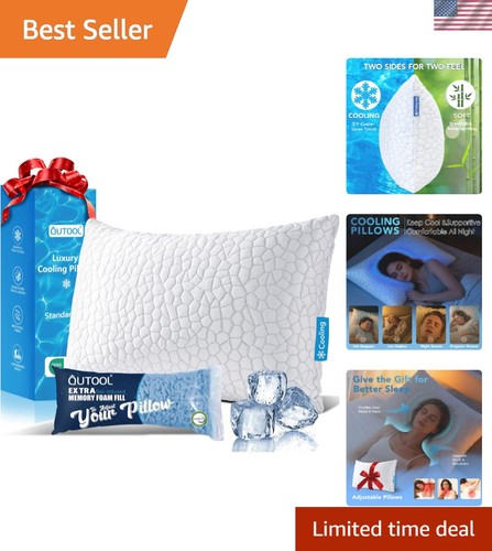 Cooling adjustable pillow for - cooling,