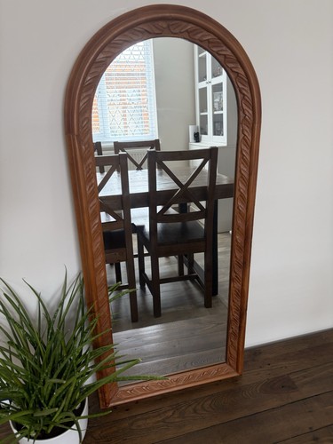 Vintage oval wall mirror - oval,
