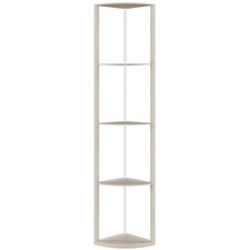 RGB LED Floor Lamp with Shelves, 5-Tier Dimmable Standing Lamp 