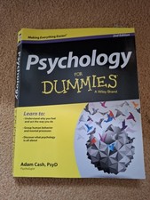 Psychology for Dummies by Adam Cash (2013, Trade Paperback)