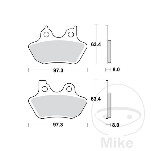 Trw sintered rear - trw, pads