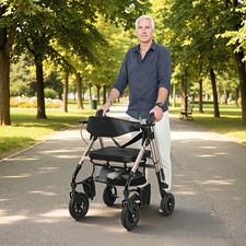 2-in-1 Rollator with Seat