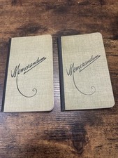 Set Of Two Memorandum Books