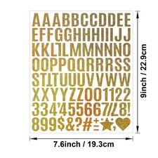 1inch Gold Silver Glitter