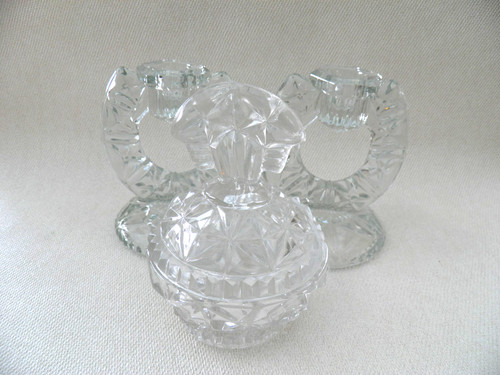 Vintage glass vanity dressing - glass,