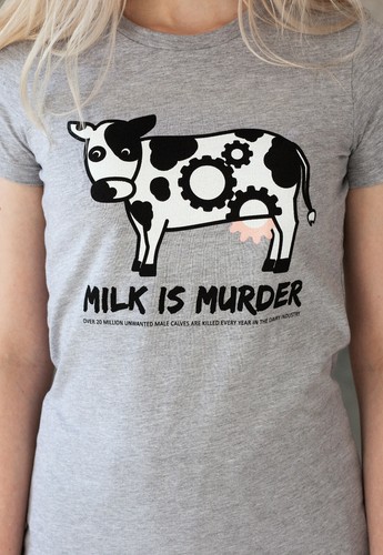 Milk murder vegan shirt - milk,
