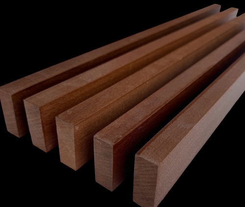 Solid oak slats wall - solid,