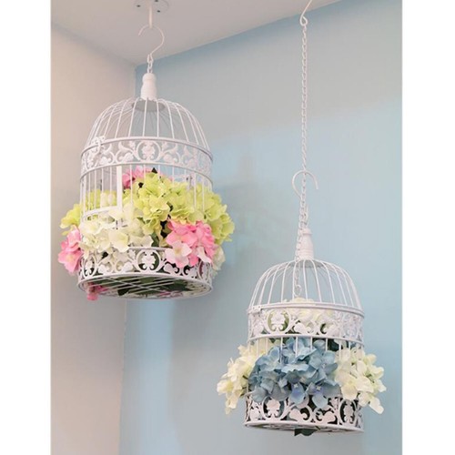 19x35cm metal birdcage planter - birdcage,