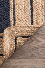 Rug jute rectangle runner - &,
