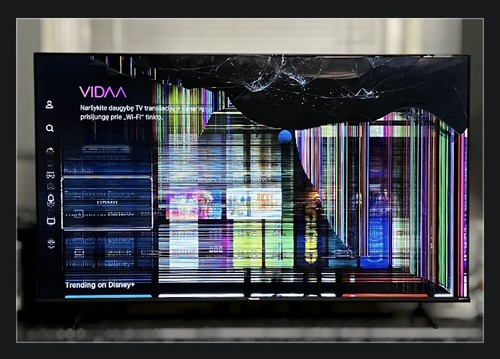 Damaged hisense 50a6ktuk - **damaged**,
