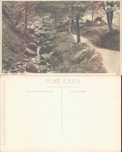 Heber ghyll ilkley photocrom - ghyll,