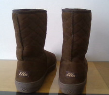 ella boots size 8 brown hug style