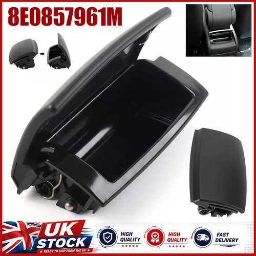 Black rear centre ashtray box - black,