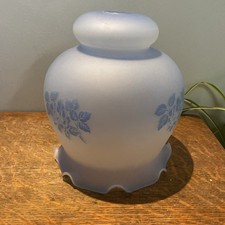 Vintage Blue Glass Light Shade