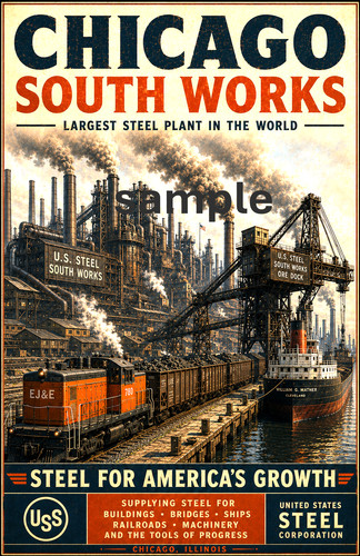 Chicago south work steel mill
