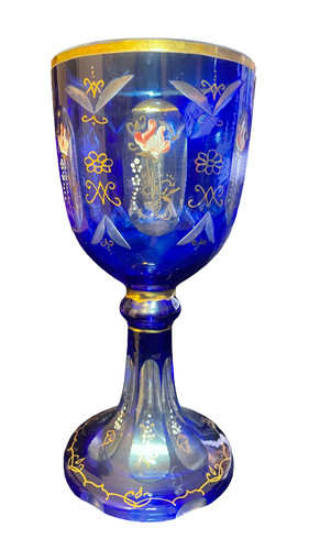 Antique biedermeier cobal blue - biedermeier,