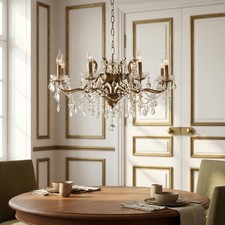 French 8 Arm Branch Antiqued