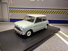 Mini Cooper S 1965 Mk1 Dove Grey Blue Austin Diecast 1:24 Scale Model 124183