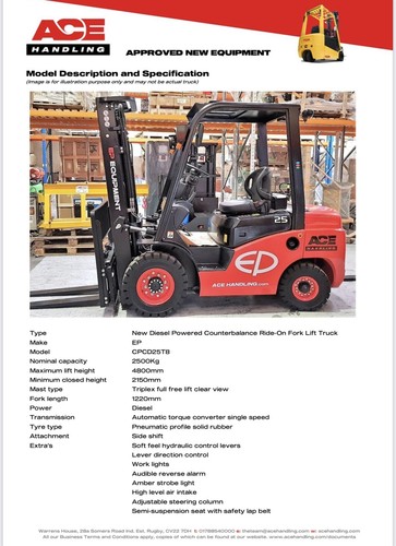 New cpcd25t8 diesel 2500kg - diesel,