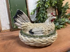  Antique Staffordshire Hen On