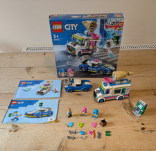 LEGO CITY 60314 Ice Cream Truck Police Chase + Box+ Instruction manuals Complete