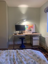 USM Haller table (natural