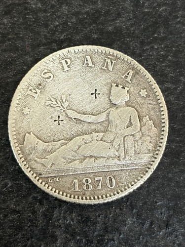1870 spanish peseta - 1870,
