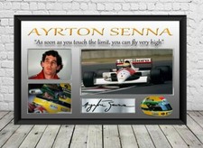 Ayrton senna signed photo - ayrton,
