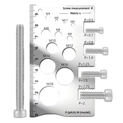 Screw thread pitch - gauge, ruler