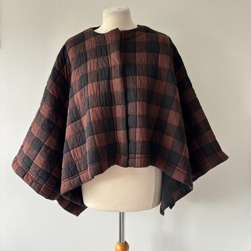 Zara quilted crop cape jacket - quilted,