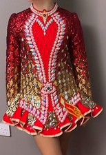 Gavin Doherty Irish Dance Dress, great  Condition, Kick Shorts And Head Peice