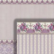 Dolls house wallpaper wainscot - house,