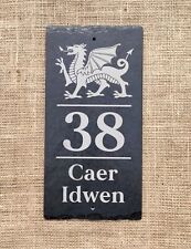 Slate House Sign Door Number