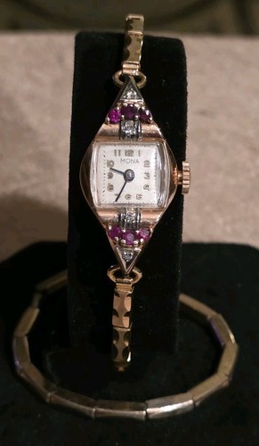 1940 mona 14k rose gold - 1940's, case