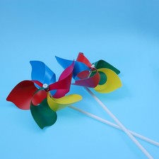  40 Pcs Plastic Windmill Colorful Pinwheel Wind Kids Toys for Kids Children