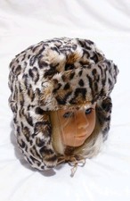 Leopard print fur trapper - h&m,