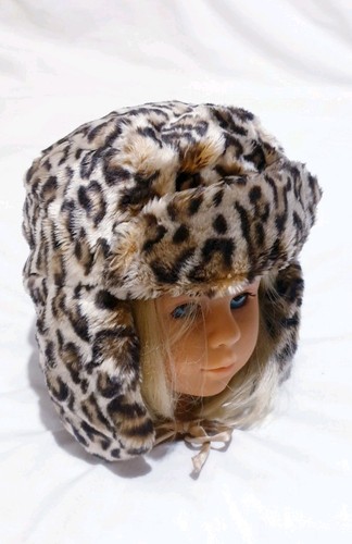 Leopard print fur trapper - h&m,
